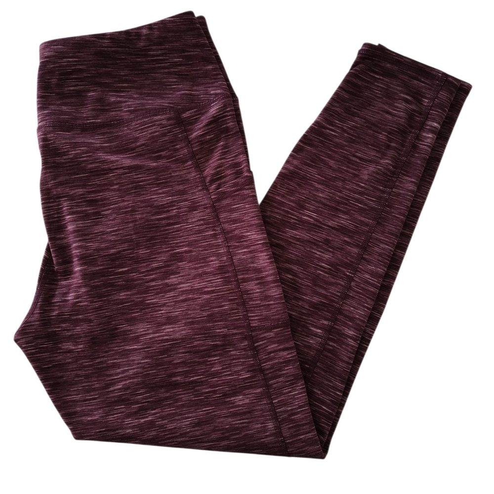 Maurices Plum Space-Dye Leggings Size L